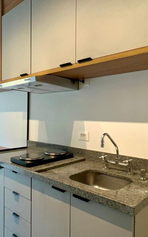 Studio para alugar com 25m², 1 quarto e sem vaga Studio para alugar com 25m², 1 quarto e sem vagaCozinha