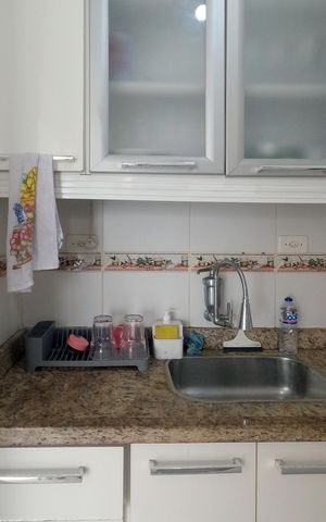 Apartamento para alugar com 65m², 1 quarto e 1 vagaCozinha Americana