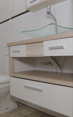 Casa para alugar com 80m², 1 quarto e 1 vaga Casa para alugar com 80m², 1 quarto e 1 vagaBanheiro