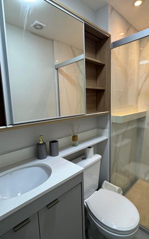 Apartamento para alugar com 36m², 2 quartos e 1 vaga Apartamento para alugar com 36m², 2 quartos e 1 vagaBanheiro