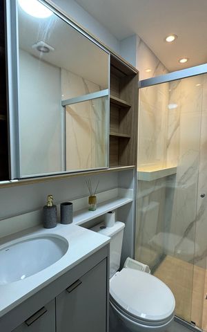 Apartamento para alugar com 36m², 2 quartos e 1 vaga Apartamento para alugar com 36m², 2 quartos e 1 vagaBanheiro