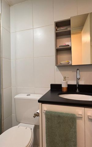 Apartamento à venda com 77m², 3 quartos e 1 vaga Apartamento à venda com 77m², 3 quartos e 1 vagaBanheiro Social