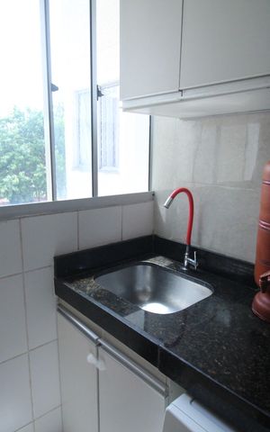 Apartamento à venda com 46m², 2 quartos e 1 vagaCozinha e Área de Serviço