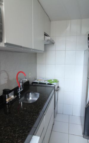 Apartamento à venda com 46m², 2 quartos e 1 vagaCozinha e Área de Serviço