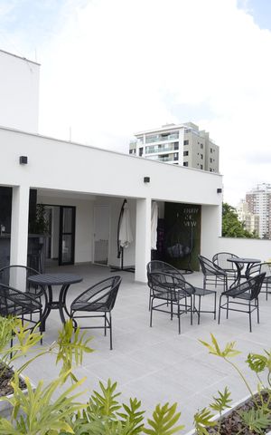 Studio à venda com 33m², 1 quarto e sem vagaChurrasqueira