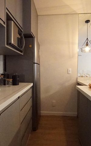 Studio à venda com 33m², 1 quarto e sem vagaCozinha