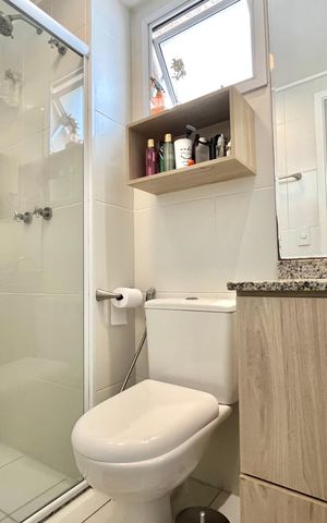 Apartamento à venda com 71m², 2 quartos e 1 vagaBanheiro Corredor
