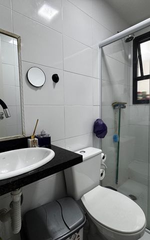 Apartamento à venda com 62m², 2 quartos e 2 vagas Apartamento à venda com 62m², 2 quartos e 2 vagasBanheiro 2