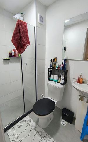 Apartamento à venda com 37m², 2 quartos e sem vaga Apartamento à venda com 37m², 2 quartos e sem vagaBanheiro
