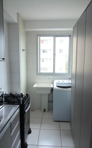 Apartamento para alugar com 68m², 2 quartos e 1 vagaCozinha e Área de Serviço