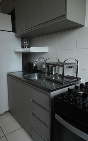 Apartamento para alugar com 68m², 2 quartos e 1 vagaCozinha e Área de Serviço