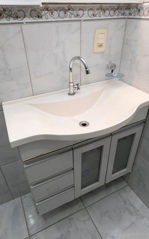 Apartamento para alugar com 65m², 1 quarto e 1 vagaBANHEIRO