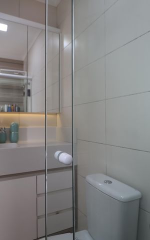 Casa para alugar com 80m², 3 quartos e 2 vagasBanheiro da Suíte