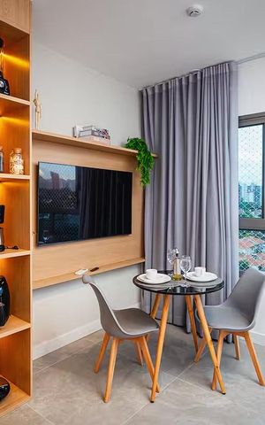 Apartamento à venda com 29m², 1 quarto e sem vaga Apartamento à venda com 29m², 1 quarto e sem vagaSala/Quarto