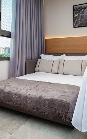 Apartamento à venda com 29m², 1 quarto e sem vaga Apartamento à venda com 29m², 1 quarto e sem vagaSala/Quarto