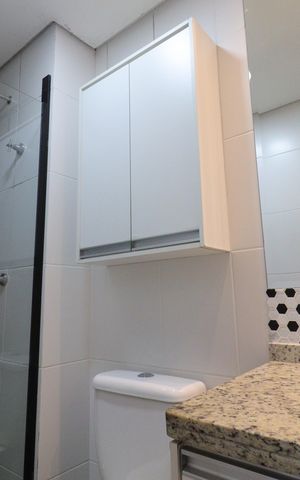 Apartamento para alugar com 64m², 2 quartos e 1 vagaBanheiro da Suíte