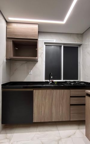 Apartamento para alugar com 50m², 2 quartos e 1 vagaCozinha - Armários