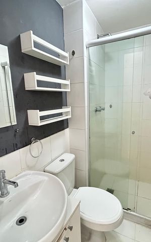 Apartamento à venda com 53m², 2 quartos e 1 vagaBanheiro da Suíte