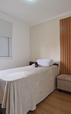Apartamento à venda com 54m², 2 quartos e 1 vagaQuarto 2