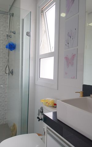 Apartamento à venda com 89m², 2 quartos e 2 vagasBanheiro da Suíte