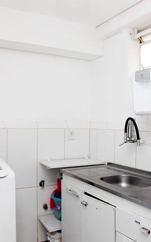 Apartamento à venda com 47m², 1 quarto e sem vagaCozinha + Área de Serviço
