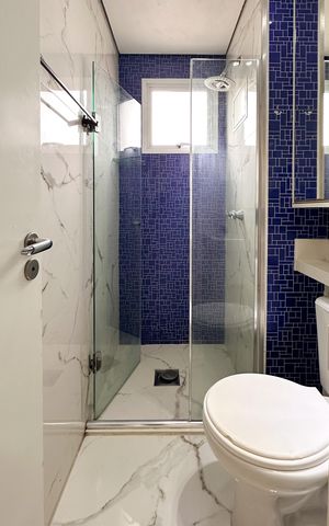 Apartamento à venda com 44m², 2 quartos e 1 vaga Apartamento à venda com 44m², 2 quartos e 1 vagaBanheiro Social