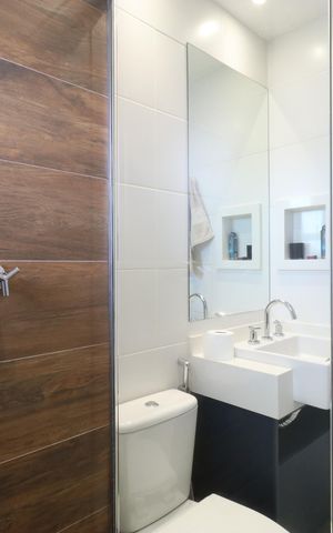 Apartamento à venda com 127m², 3 quartos e 3 vagasBanheiro da Suíte 1