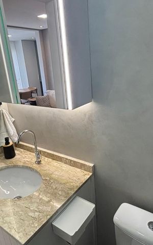 Apartamento para alugar com 58m², 2 quartos e 1 vaga Apartamento para alugar com 58m², 2 quartos e 1 vagaBanheiro
