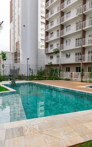 Apartamento para alugar com 27m², 1 quarto e sem vaga Apartamento para alugar com 27m², 1 quarto e sem vagaÁrea comum - Piscina