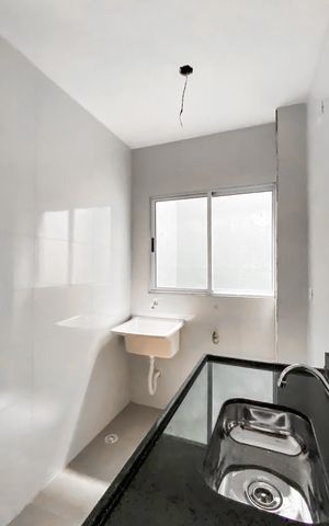 Apartamento para alugar com 59m², 2 quartos e sem vaga Apartamento para alugar com 59m², 2 quartos e sem vagaCozinha / área de serviço