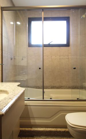 Apartamento para alugar com 127m², 3 quartos e 2 vagasBanheiro da Suíte 1