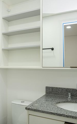 Apartamento para alugar com 33m², 1 quarto e sem vagaBanheiro da Suíte