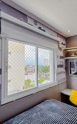 Apartamento à venda com 129m², 3 quartos e 2 vagasQuarto 2 - Suíte