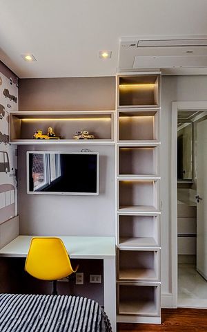 Apartamento à venda com 129m², 3 quartos e 2 vagasQuarto 2 - Suíte