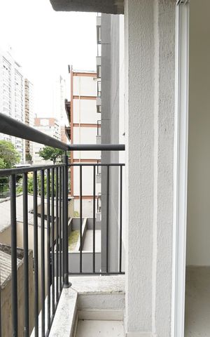 Apartamento à venda com 33m², 1 quarto e sem vagaVaranda