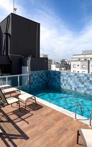 Apartamento à venda com 33m², 1 quarto e sem vaga Apartamento à venda com 33m², 1 quarto e sem vagaPiscina