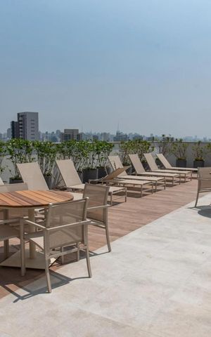Studio à venda com 24m², 0 quarto e sem vaga Studio à venda com 24m², 0 quarto e sem vagaÁrea comum - Rooftop