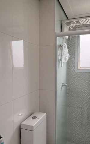 Apartamento à venda com 57m², 2 quartos e 1 vagaBanheiro social 