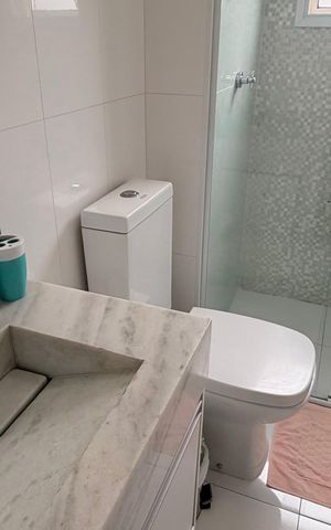 Apartamento à venda com 57m², 2 quartos e 1 vagaBanheiro social 