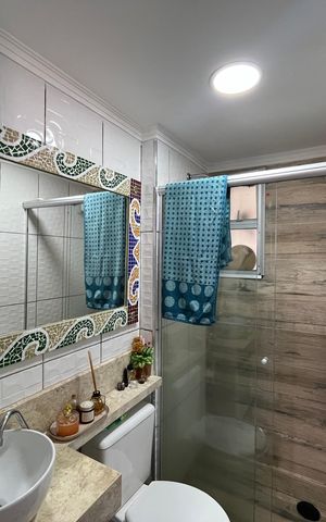 Apartamento à venda com 65m², 2 quartos e 1 vaga Apartamento à venda com 65m², 2 quartos e 1 vagaBanheiro