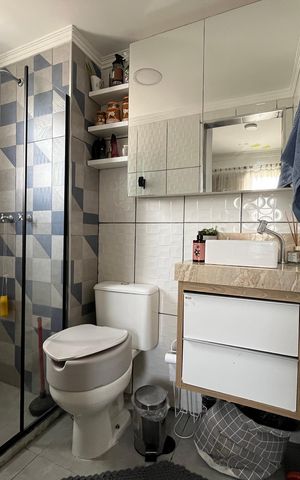 Apartamento à venda com 65m², 2 quartos e 1 vaga Apartamento à venda com 65m², 2 quartos e 1 vagaBanheiro da Suíte