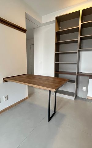 Apartamento para alugar com 60m², 1 quarto e 1 vaga Apartamento para alugar com 60m², 1 quarto e 1 vagaSala- Detalhe