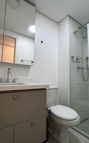 Apartamento para alugar com 60m², 1 quarto e 1 vaga Apartamento para alugar com 60m², 1 quarto e 1 vagaBanheiro