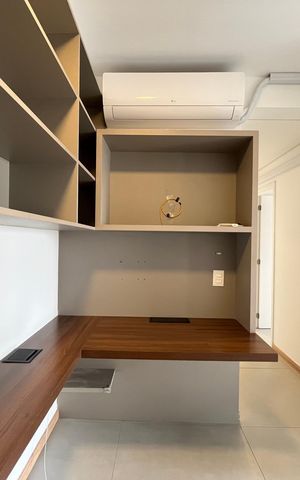 Apartamento para alugar com 60m², 1 quarto e 1 vaga Apartamento para alugar com 60m², 1 quarto e 1 vagaSala- Detalhe