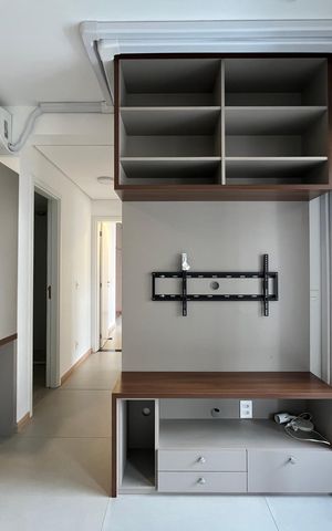 Apartamento para alugar com 60m², 1 quarto e 1 vaga Apartamento para alugar com 60m², 1 quarto e 1 vagaSala- Detalhe