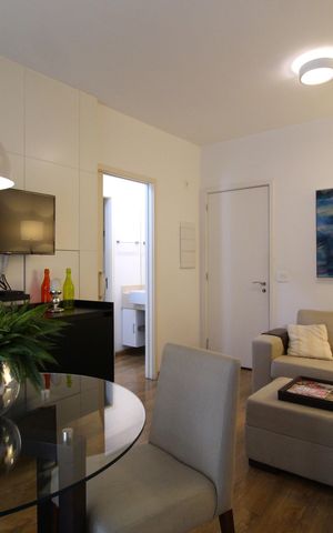 Apartamento para alugar com 43m², 1 quarto e 1 vagaSala/Cozinha