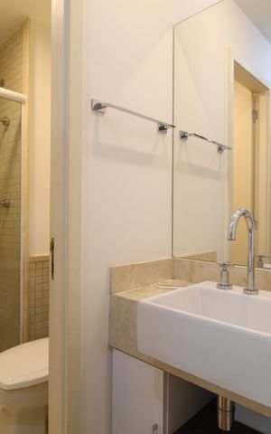 Apartamento para alugar com 43m², 1 quarto e 1 vagaBanheiro da Suíte