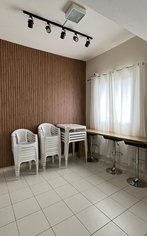 Apartamento para alugar com 44m², 2 quartos e 1 vaga Apartamento para alugar com 44m², 2 quartos e 1 vagaÁrea comum - Salão de festas