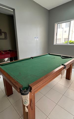 Apartamento para alugar com 44m², 2 quartos e 1 vaga Apartamento para alugar com 44m², 2 quartos e 1 vagaÁrea comum - Sala de jogos