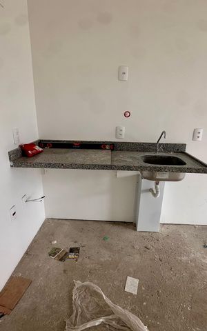 Studio à venda com 40m², 2 quartos e sem vaga Studio à venda com 40m², 2 quartos e sem vagaBanheiro